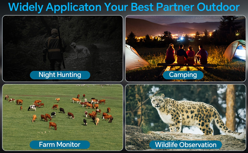 UBSSO 10X25 Binoculars Infrared Binoculars with HD Screen & 32GB Card, Capture Crisp Photo & Video, for Hunting, Camping, Apocalypse Gear,Black