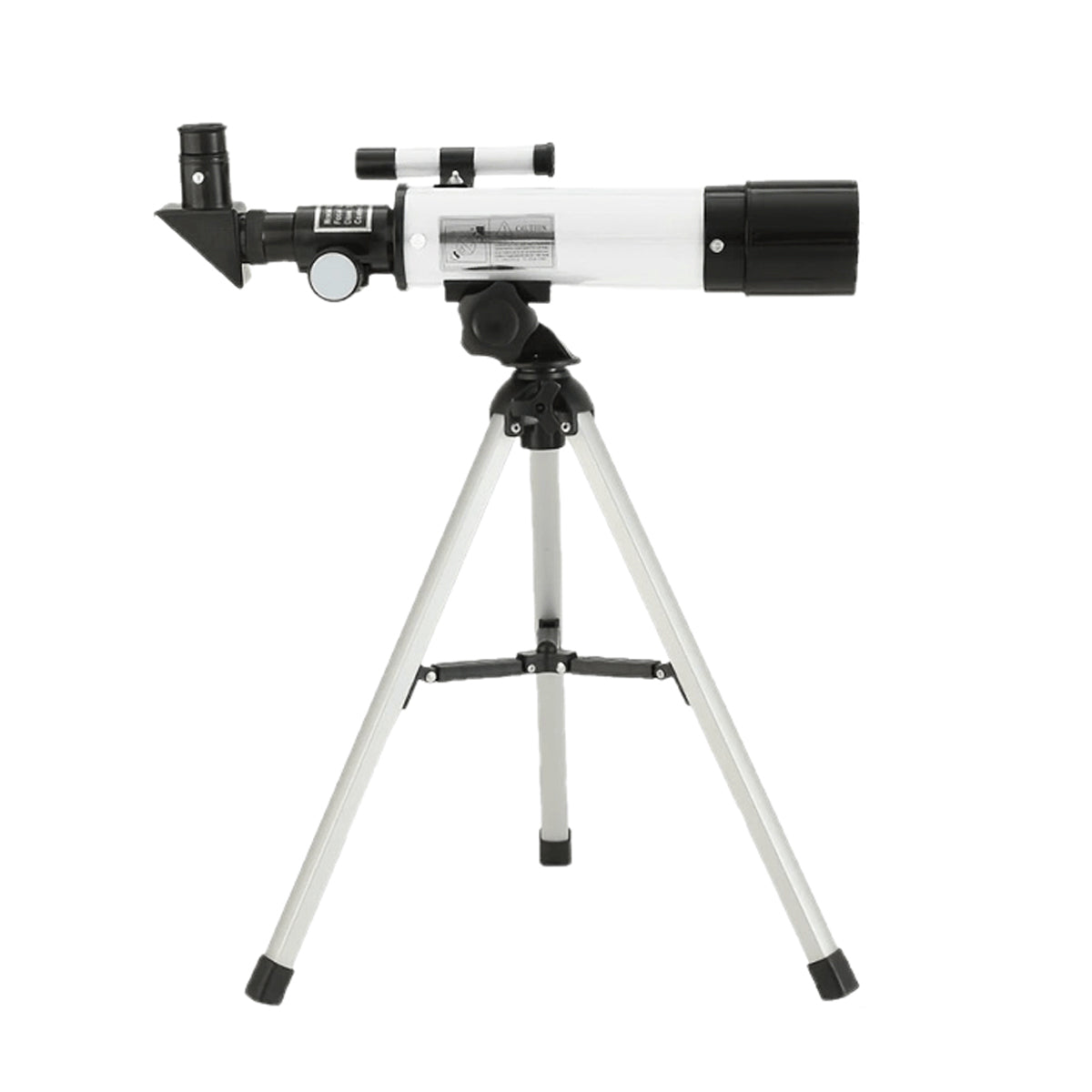 90x Zoom Astronomical Telescope for Kids – 90x Magnification, Includes Two Eyepieces, Tabletop Tripod, and Finder Scope White