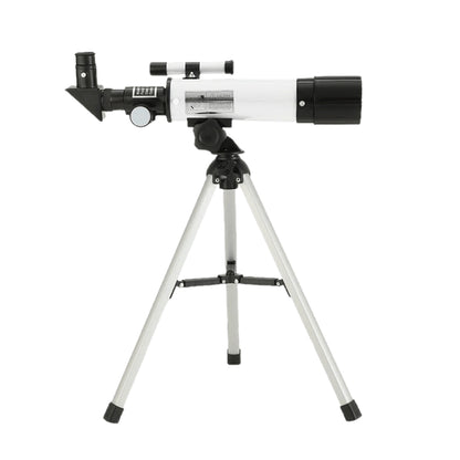 90x Zoom Astronomical Telescope for Kids – 90x Magnification, Includes Two Eyepieces, Tabletop Tripod, and Finder Scope White