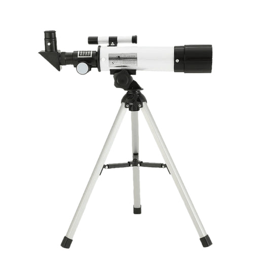 90x Zoom Astronomical Telescope for Kids – 90x Magnification, Includes Two Eyepieces, Tabletop Tripod, and Finder Scope White