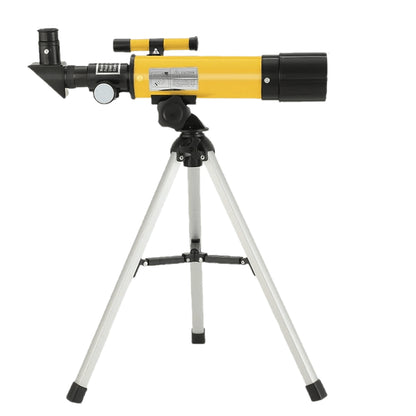 90x Zoom Astronomical Telescope for Kids – 90x Magnification, Includes Two Eyepieces, Tabletop Tripod, and Finder Scope Yellow
