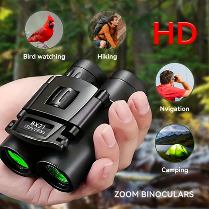 UBSSO Binoculars with 8X21 Magnification High Powered Mini Pocket Binoculars Lightweight Binoculars