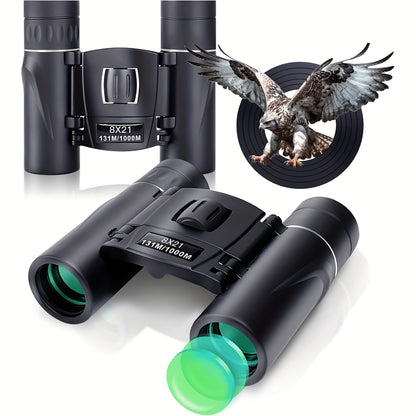 UBSSO Binoculars with 8X21 Magnification High Powered Mini Pocket Binoculars Lightweight Binoculars