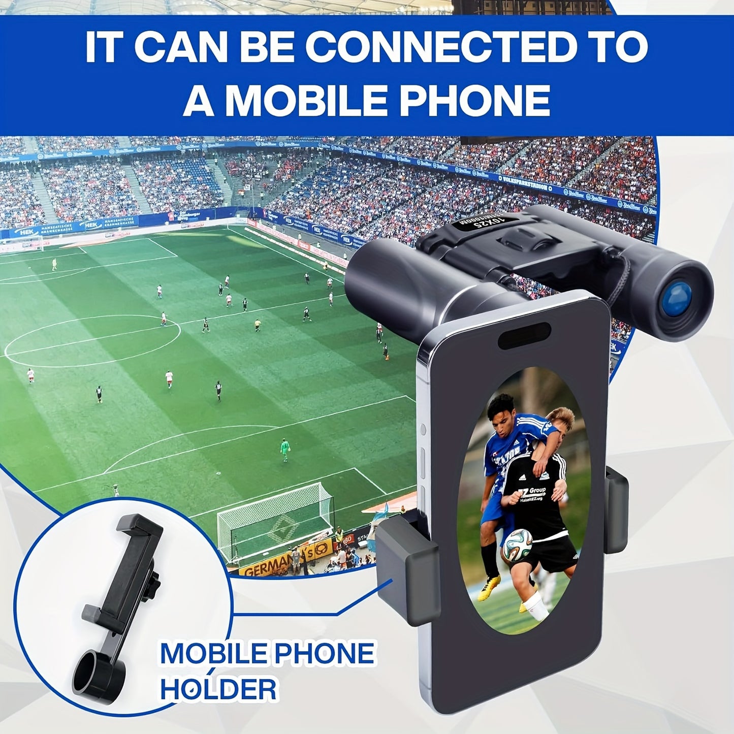 UBSSO Binoculars with 10X25 Magnification High Powered Mini Pocket Binoculars Lightweight Binoculars