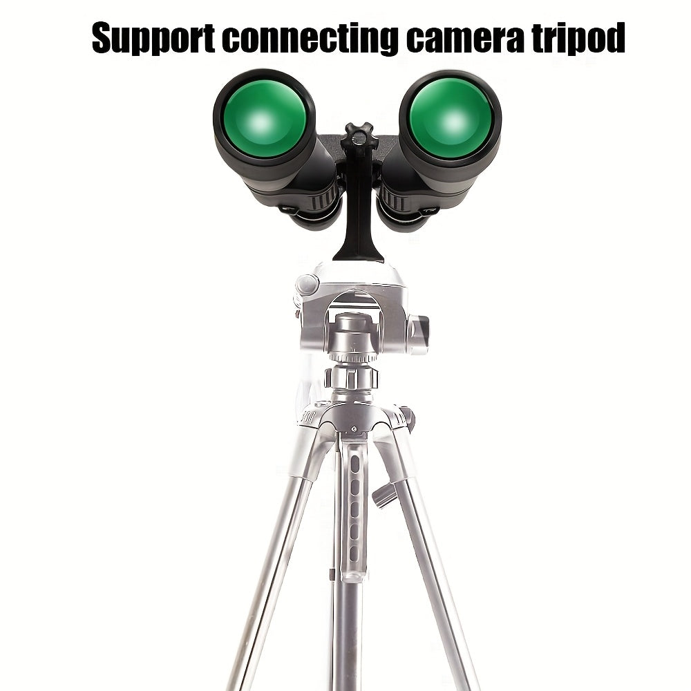 UBSSO 10x50 Powerful Binoculars Telescope HD Professional Zoom for Bird Watching and Watching Moon Moon Crater,cruising, and travel telescope,Black