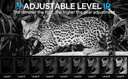 UBSSO 10X25 Binoculars Infrared Binoculars with HD Screen & 32GB Card, Capture Crisp Photo & Video, for Hunting, Camping, Apocalypse Gear,Black