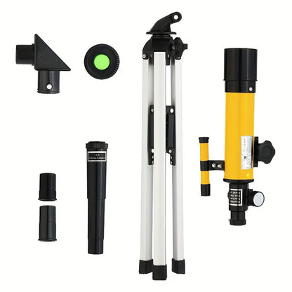 90x Zoom Astronomical Telescope for Kids – 90x Magnification, Includes Two Eyepieces, Tabletop Tripod, and Finder Scope Yellow