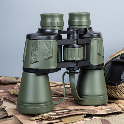 UBSSO 10X50 Binoculars for Adults High Powered With Phone Adapter Ideal For Bird Watching, Travel ,Hunting, Green