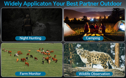 UBSSO 10X25 Binoculars Infrared Binoculars with HD Screen & 32GB Card, Capture Crisp Photo & Video, for Hunting, Camping, Apocalypse Gear,Black