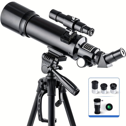 UBSSO Telescope For Adults High Powered 70 Mm Aperture 400 Mm Refractor Astronomical Portable Telescope For Adults Beginners With Tripod,Black