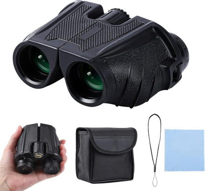 UBSSO 12x25 Binoculars High-Definition High-Power Low-Light Adult Outdoor Non-Infrared for Bird Watching Concerts, Hunting and Sport Games