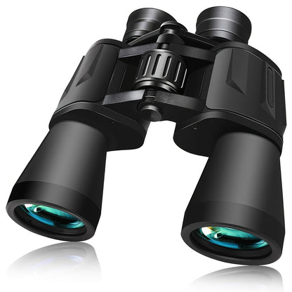 UBSSO 10x50 High-Definition Binoculars with FMC Multi-Layer Coating, Ideal for Bird Watching and Sports Events, Carrying Case, Hunting, Black