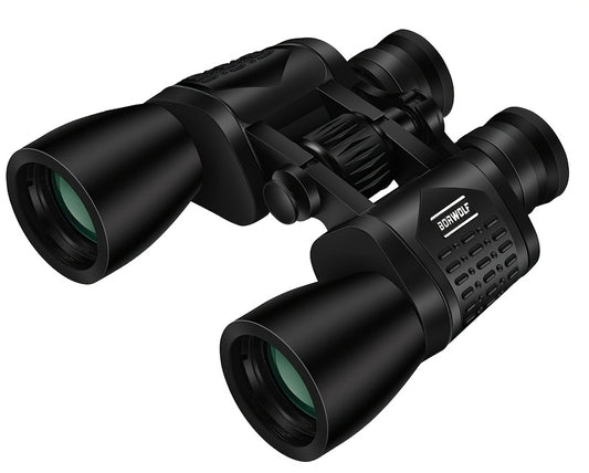 UBSSO 10X50 High Definition Binoculars,Center Focus, Rubber Material,with 50mm Objective Lens, for Travel,Concerts, and Adventure Scenery, Black