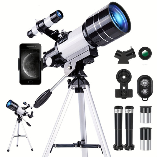 UBSSO Astronomical Astronomical Telescope 150X High-Powered,Portable with 70mm Aperture, For Education, Exploration, Toys Gifts, Christmas Gift