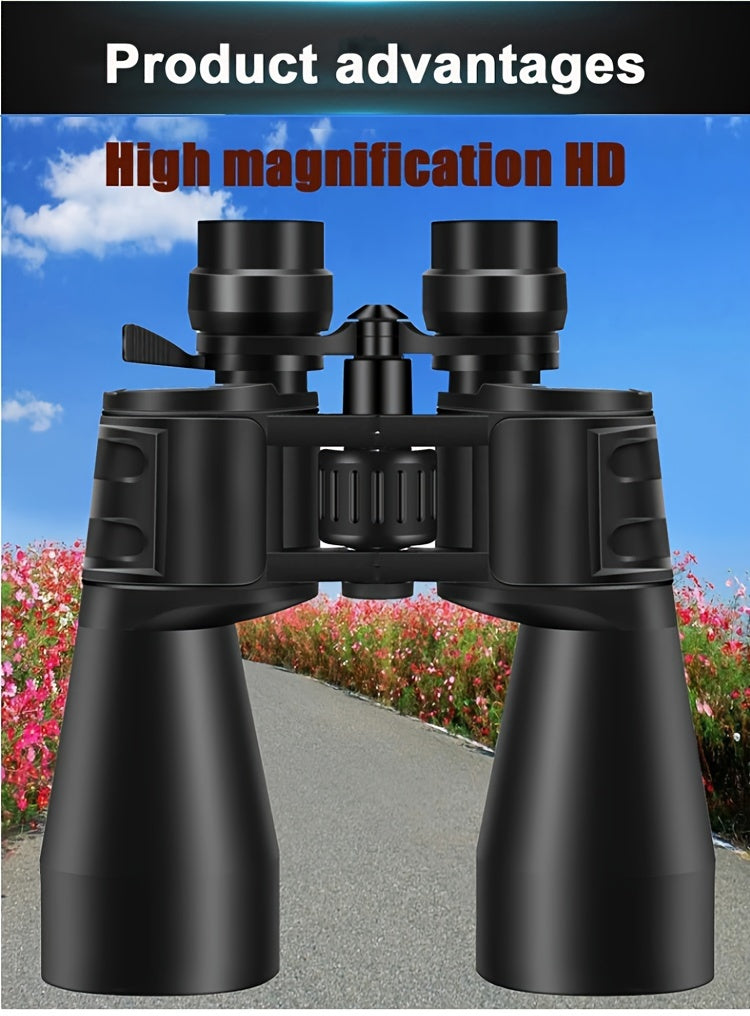 10x50 HD adult binoculars, High Magnification Long Range Zoom Binoculars, HD Professional Binoculars for Camping Hiking，bird watching, cruising, Black
