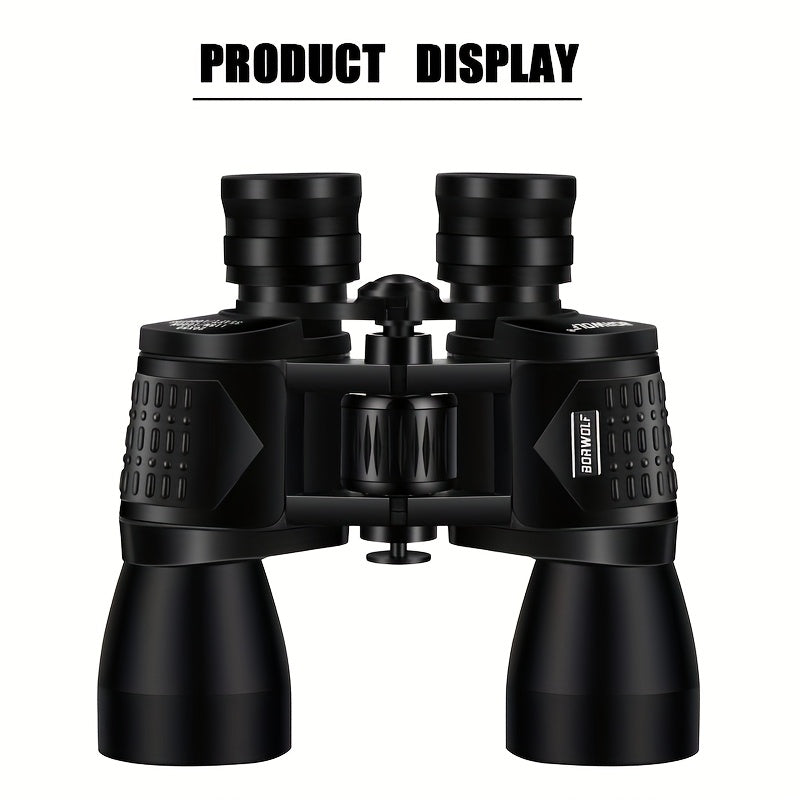 UBSSO 10X50 High Definition Binoculars,Center Focus, Rubber Material,with 50mm Objective Lens, for Travel,Concerts, and Adventure Scenery, Black