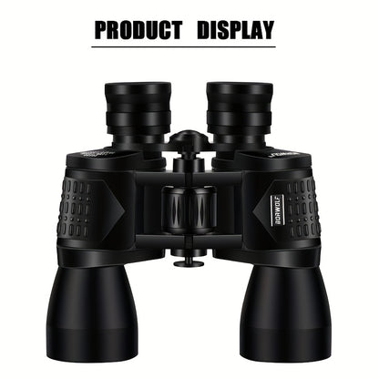 UBSSO 10X50 High Definition Binoculars,Center Focus, Rubber Material,with 50mm Objective Lens, for Travel,Concerts, and Adventure Scenery, Black