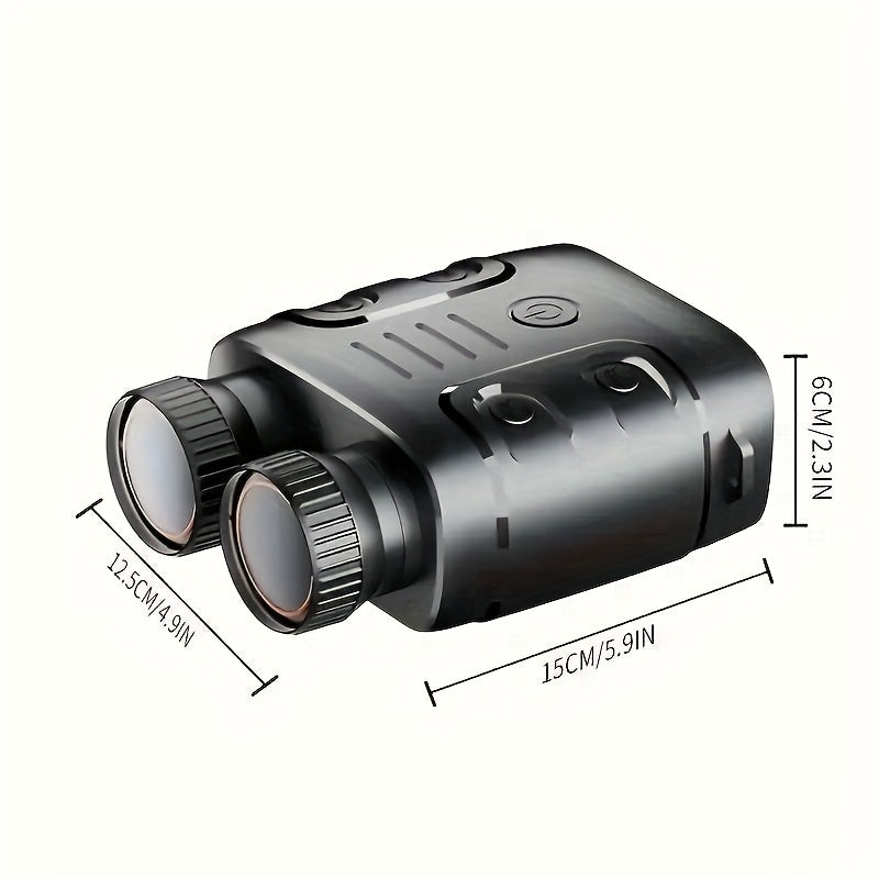 UBSSO Lens 2.5K Binoculars Goggles HD 10X Zoom, Day Use 800m Range, Photo Video Recording for Hunting,Fishing,Camping with 2.4" Screen, Black