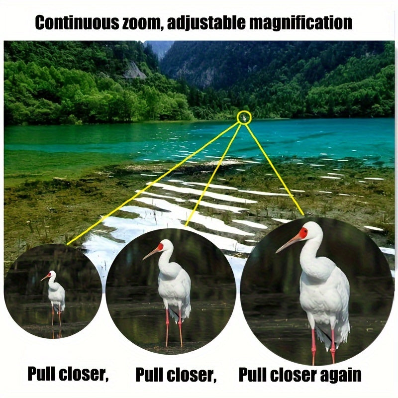 10x50 HD adult binoculars, High Magnification Long Range Zoom Binoculars, HD Professional Binoculars for Camping Hiking，bird watching, cruising, Black