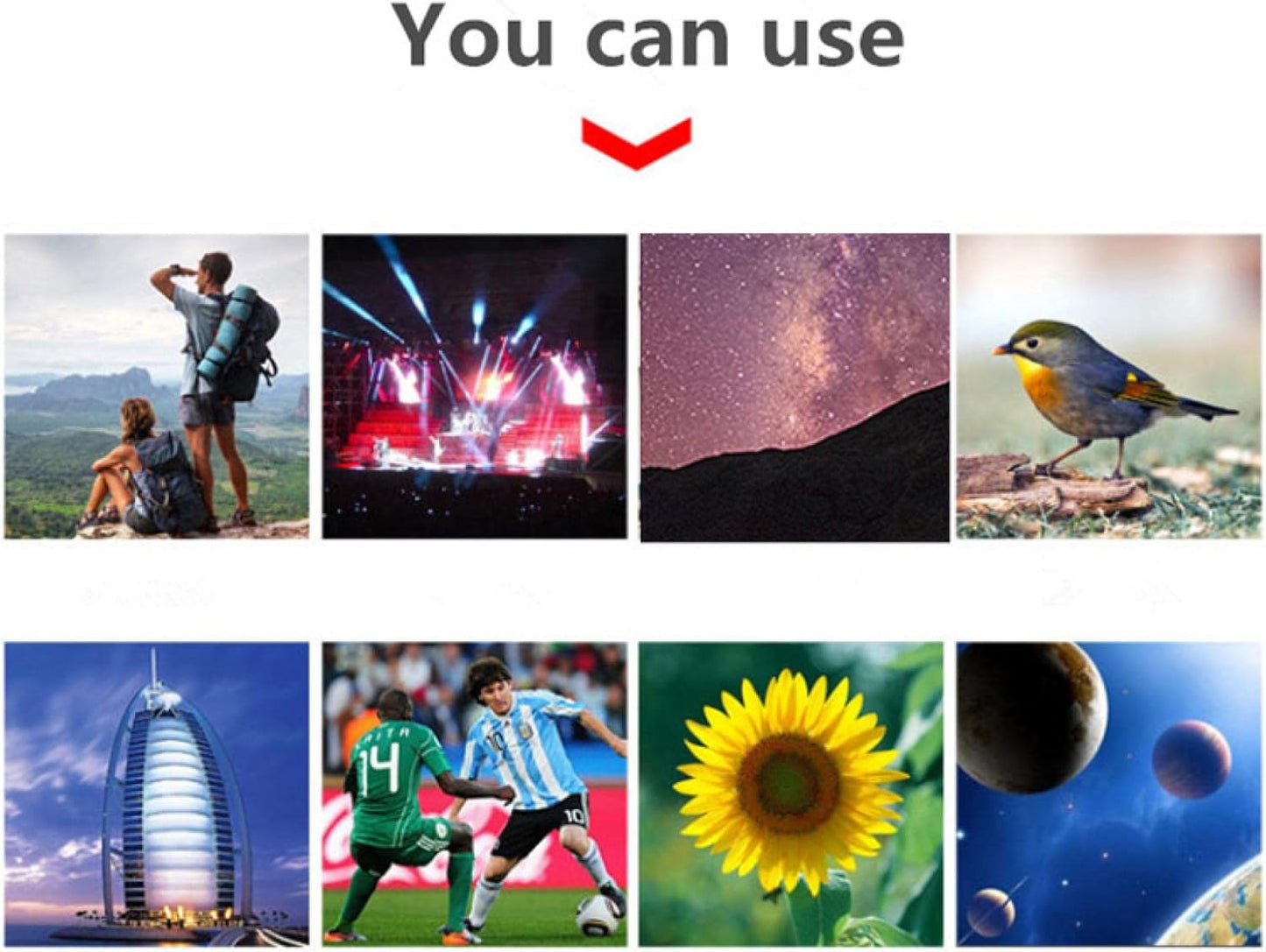 UBSSO High Power 80x80 HD Binoculars Long Range, Low Light Night Vision Optical Glass Lens Telescope，Suitable for Outdoor Travel，Black