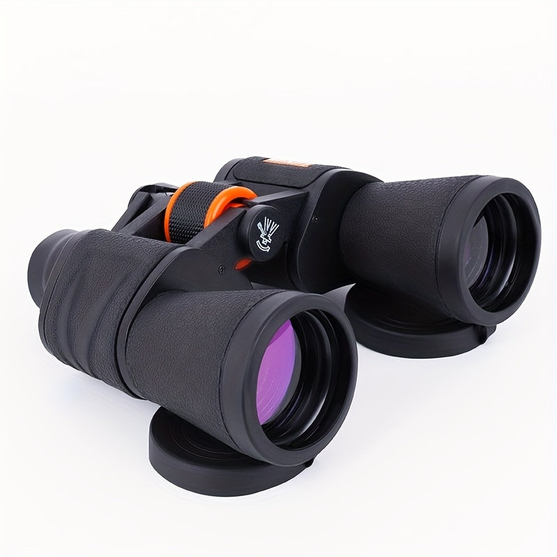 UBSSO 10x50 High-Definition Binoculars with FMC Multi-Layer Coating, Ideal for Bird Watching and Sports Events,Carrying Case, for Hunting, Orange