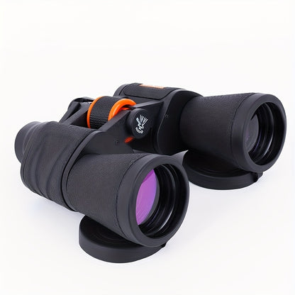 UBSSO 10x50 High-Definition Binoculars with FMC Multi-Layer Coating, Ideal for Bird Watching and Sports Events,Carrying Case, for Hunting, Orange