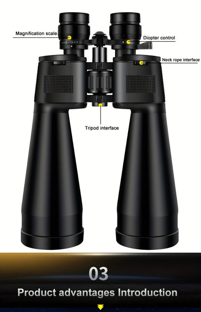 UBSSO 10X50 High Magnification HD Professional Zoom Binoculars Telescope for Bird Watching and Hunting,camping, exploration, shooting, fishing,Black