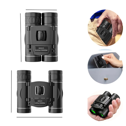800X25 Binocular for Adults with BAK4 Prism Lens High Powered Mini Pocket Binoculars Telescope for Bird Watching, Hunting, Concert, Theater, Opera, Traveling, Sightseeing