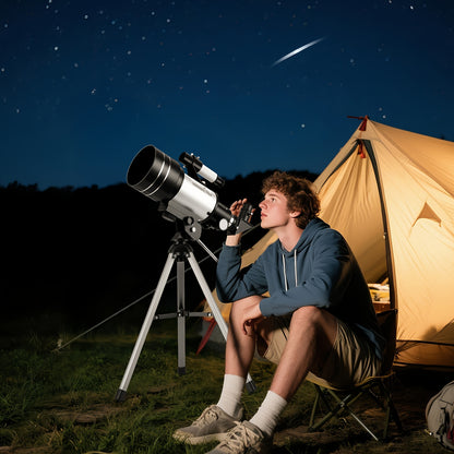 UBSSO Astronomical Astronomical Telescope 150X High-Powered,Portable with 70mm Aperture, For Education, Exploration, Toys Gifts, Christmas Gift