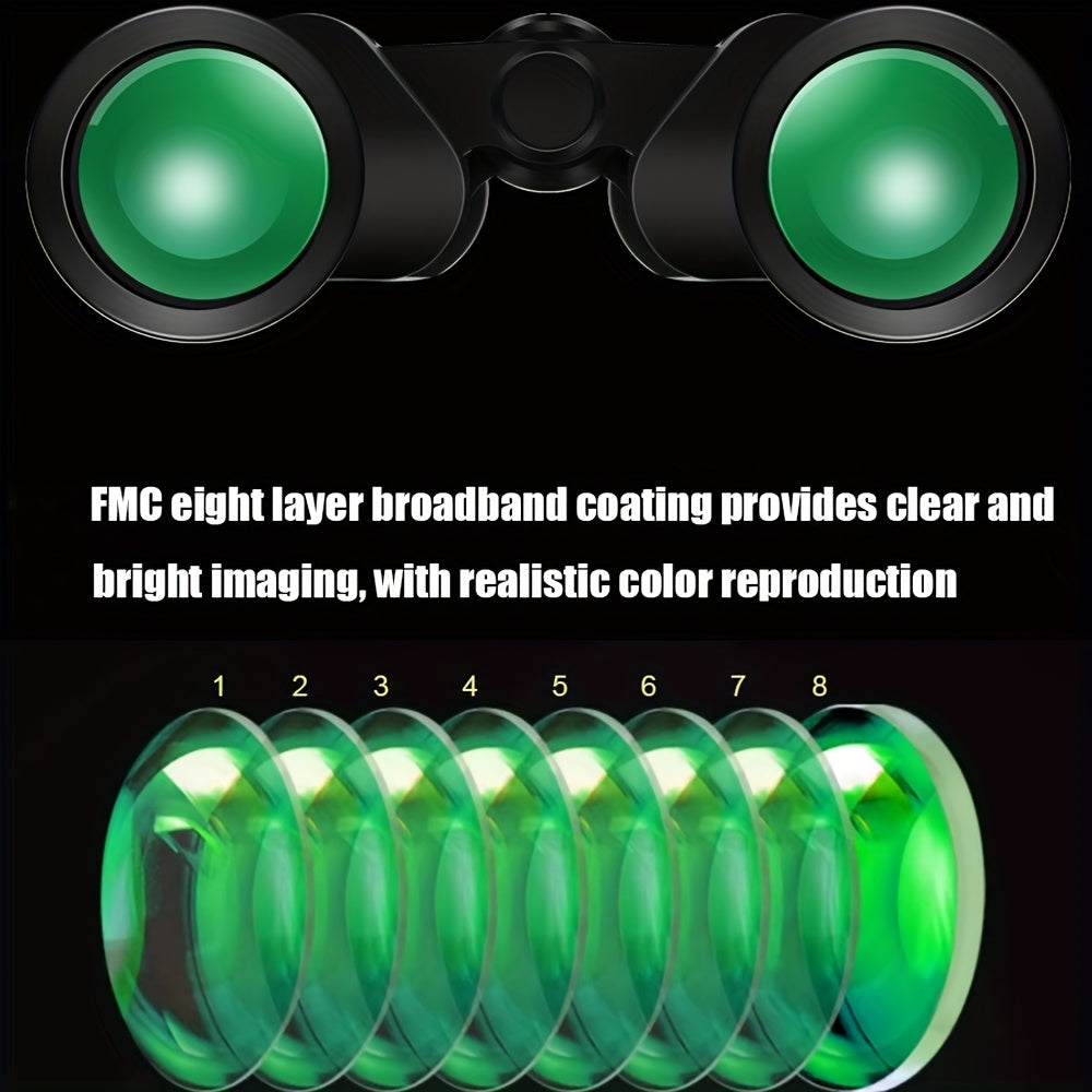 8X40 High Magnification Long Range Zoom Hunting Telescope Binoculars, HD Professional Zoom Bird Watching Bird Travel Hunting,Black, UBSSO﻿