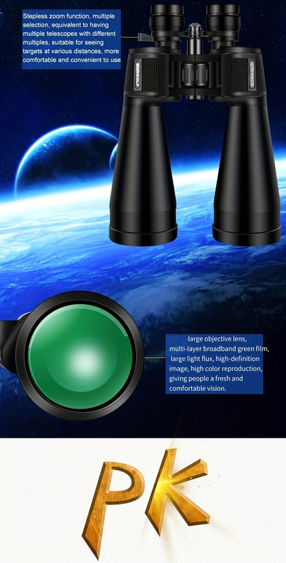 UBSSO 10X50 High Magnification HD Professional Zoom Binoculars Telescope for Bird Watching and Hunting,camping, exploration, shooting, fishing,Black