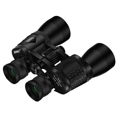 UBSSO 10X50 High Definition Binoculars,Center Focus, Rubber Material,with 50mm Objective Lens, for Travel,Concerts, and Adventure Scenery, Black