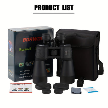 UBSSO 10x50 Powerful Binoculars Telescope HD Professional Zoom for Bird Watching and Watching Moon Moon Crater,cruising, and travel telescope,Black