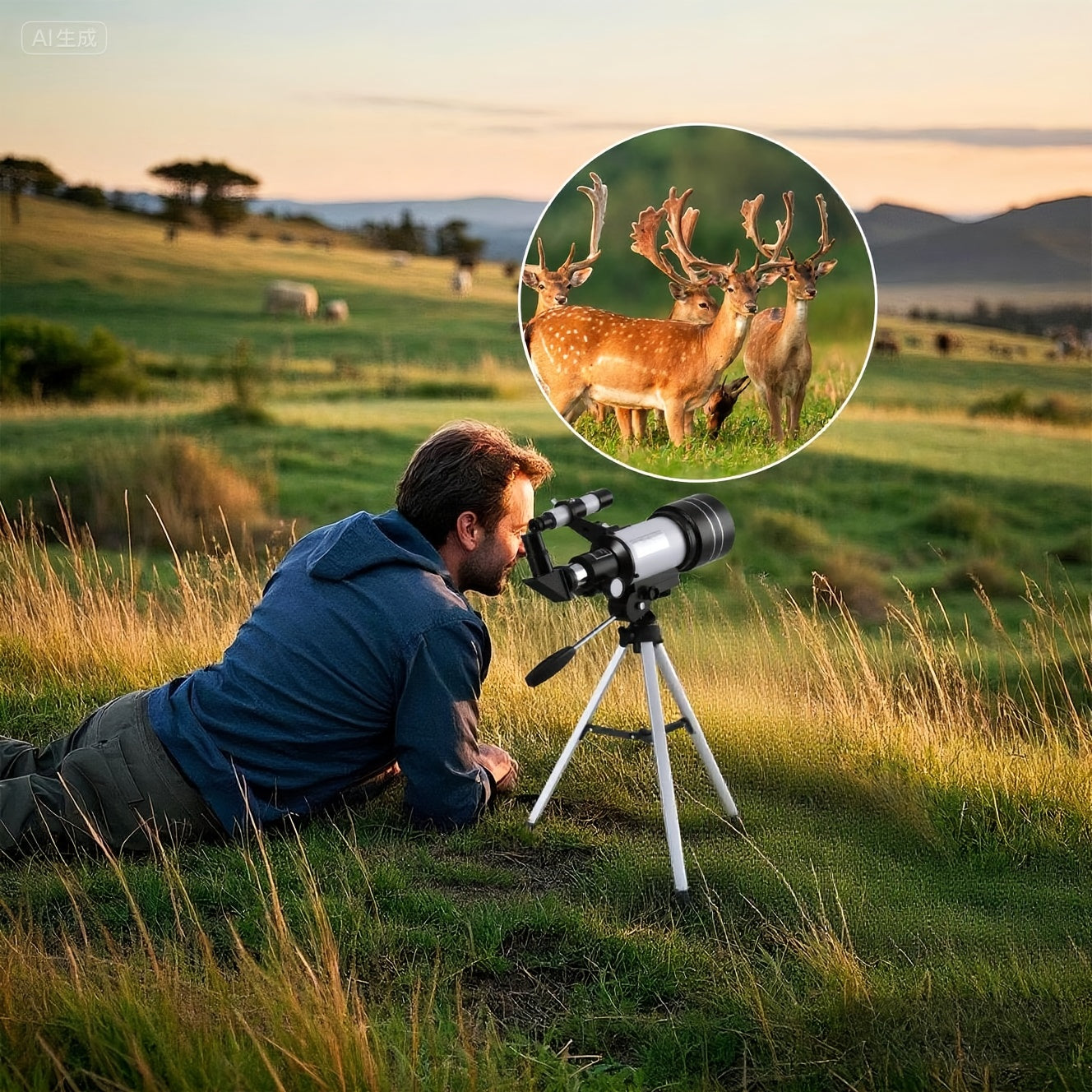 150X70 Astronomical Telescope, Aperture Telescope For Adults High Power,Portable Monocular Telescope With Tripod Phone Holder,White