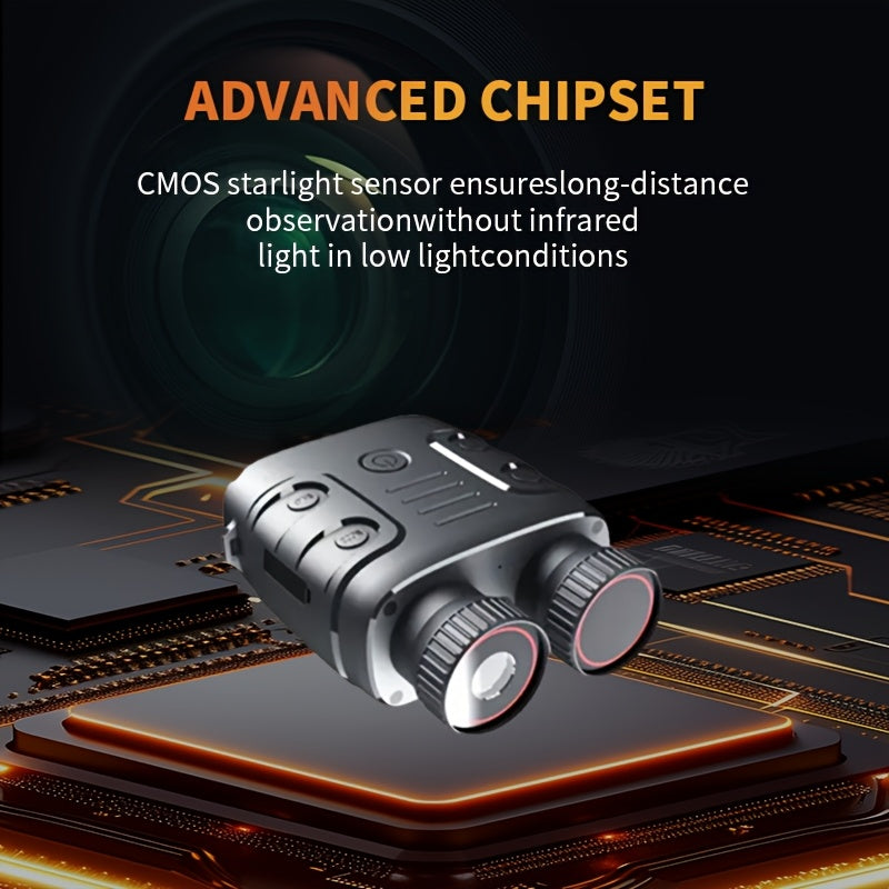 UBSSO Lens 2.5K Binoculars Goggles HD 10X Zoom, Day Use 800m Range, Photo Video Recording for Hunting,Fishing,Camping with 2.4" Screen,Green