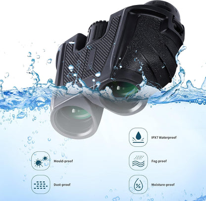 UBSSO 12x25 Binoculars High-Definition High-Power Low-Light Adult Outdoor Non-Infrared for Bird Watching Concerts, Hunting and Sport Games