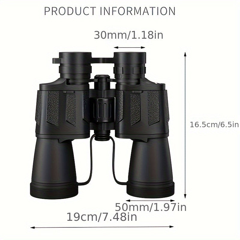 UBSSO 10X50 Binoculars for Adults High Powered With Phone Adapter Ideal For Bird Watching, Travel ,Hunting, Mud