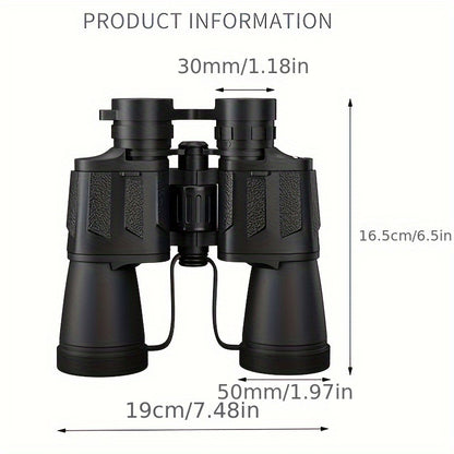 UBSSO 10X50 Binoculars for Adults High Powered With Phone Adapter Ideal For Bird Watching, Travel ,Hunting, Green