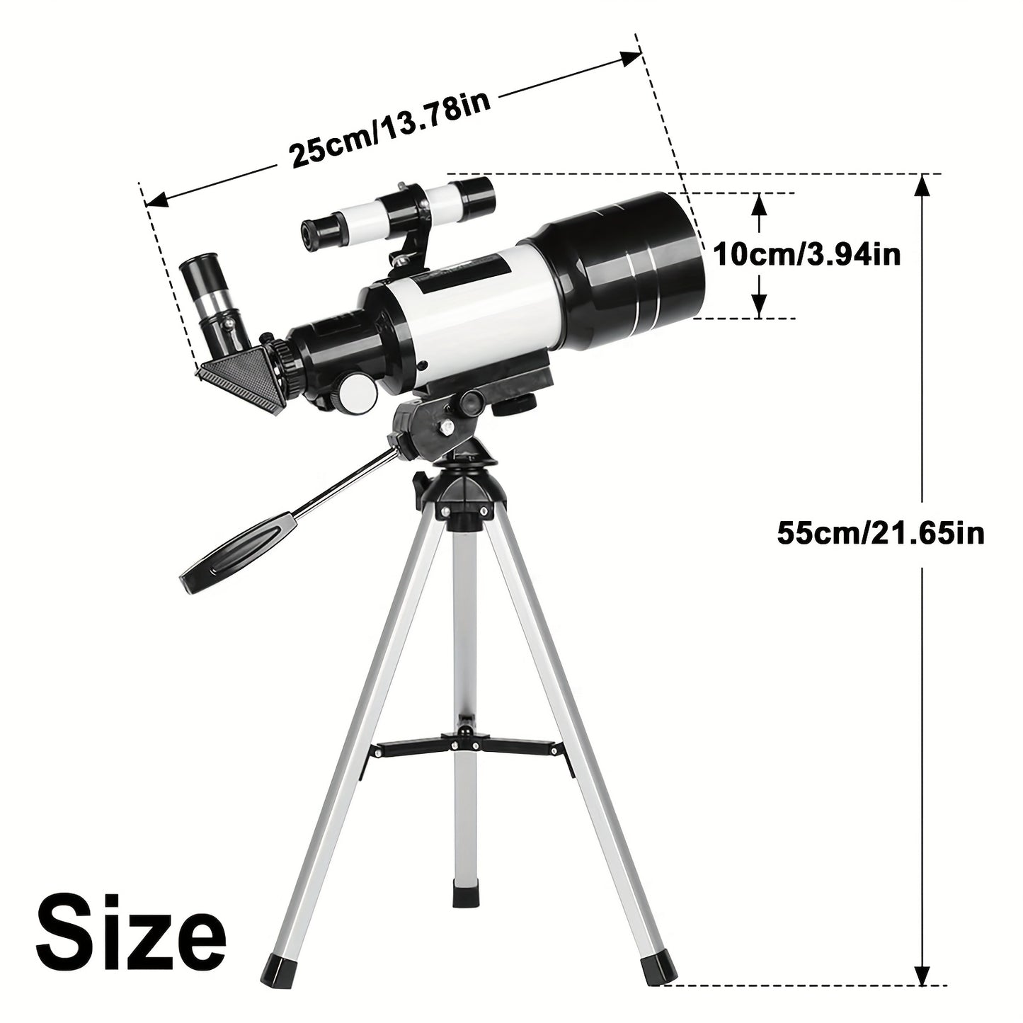 UBSSO Astronomical Astronomical Telescope 150X High-Powered,Portable with 70mm Aperture, For Education, Exploration, Toys Gifts, Christmas Gift