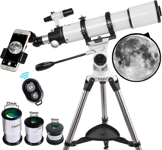 Gskyer Telescope 600x90mm AZ Astronomical Refractor Telescope for Adults Astronomy, German Technology Scope