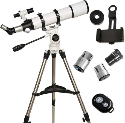 Gskyer Telescope 600x90mm AZ Astronomical Refractor Telescope for Adults Astronomy, German Technology Scope