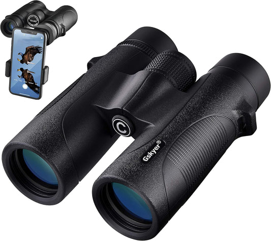 Binoculars for Adults High Powered: 12x42 HD Zoom Binocular for Bird Watching Hunting - Powerful Lightweight Waterproof Binoculars