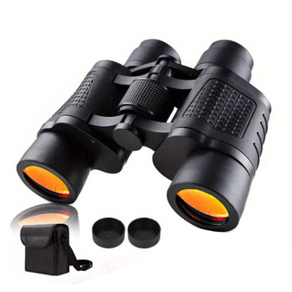 UBSSO 80X80 Binoculars for Adults with BAK4 Prism & FMC Lens, Clear Low Light Vision for Hunting, Birding, Travel. Compact & Lightweight w/ Case